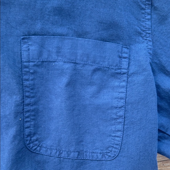 Universal Thread Indigo Button-Up Shirt - Picture 3 of 3